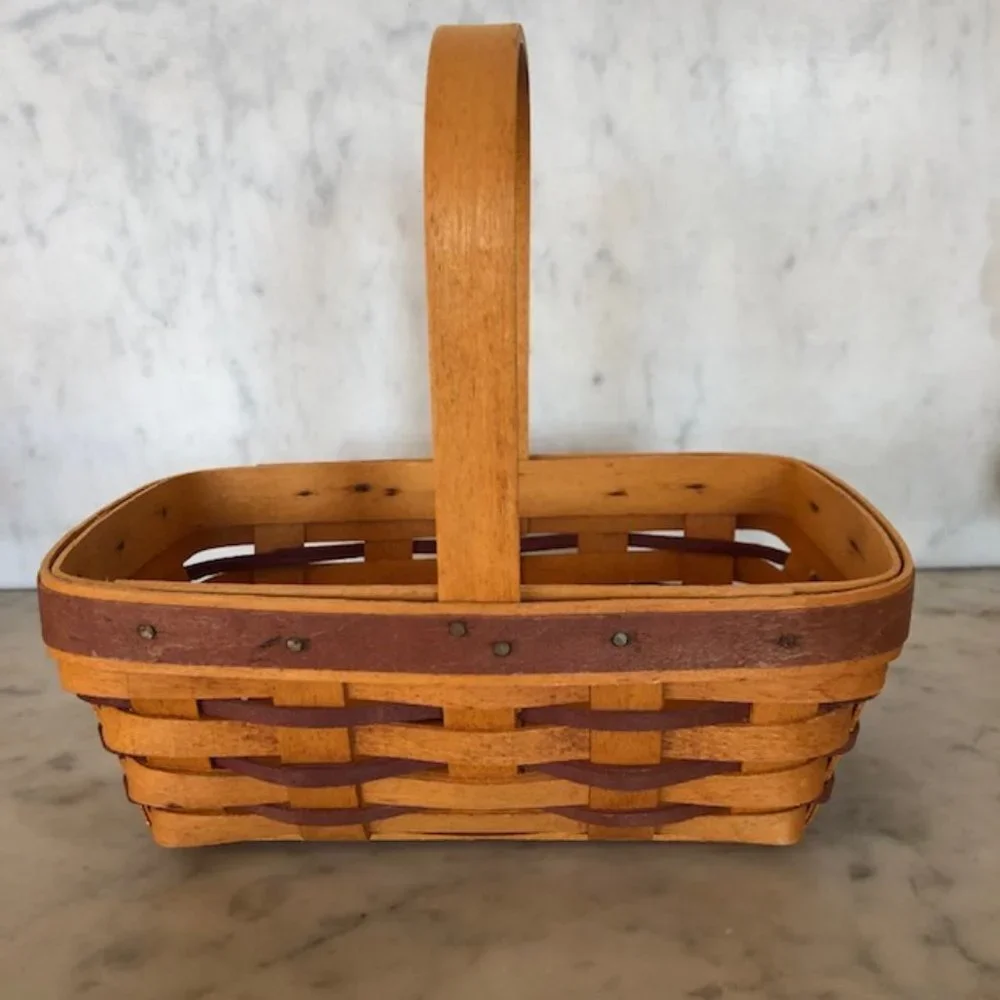 LONGABERGER 1997 Purple Sweetheart Basket Combo Vintage